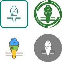 Ice Cream Icon Design vector