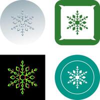 diseño de icono de copo de nieve vector