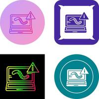 Worm Icon Design vector