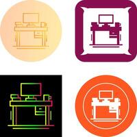 Desk Icon Design vector