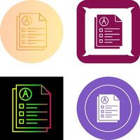 Exam Icon Design vector