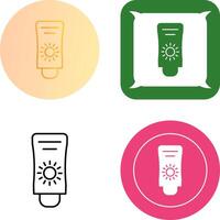 Sun Cream Icon Design vector