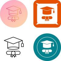 Graduation Hat Icon Design vector