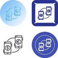 Exchange Icon Design vector