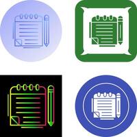 Notepad Icon Design vector