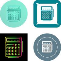 diseño de icono de calculadora vector