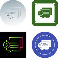 Dialog Icon Design vector