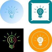 Light Bulb Icon Design vector