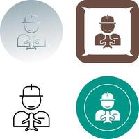 Worker Icon Design vector