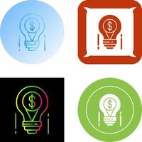 Light Bulb Icon Design vector