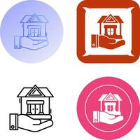 House Protection Icon Design vector