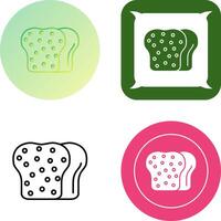 Toast Icon Design vector