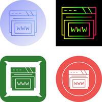 Www Icon Design vector