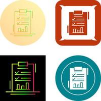 Report List Icon Design vector