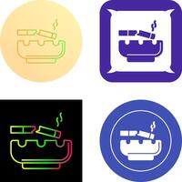 Broken Cigarette Icon Design vector