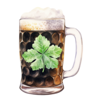 Festive Clover Beer Mugs for Celebratory Toasts png