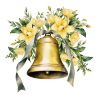 florescendo amarelo Sino flores png