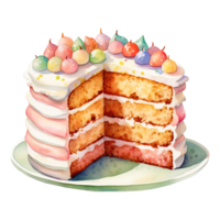 Gourmet Cake Paired with Vibrant Jelly Beans png