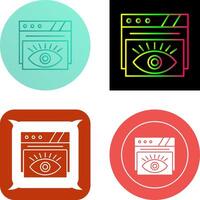 diseño de icono de ojo vector