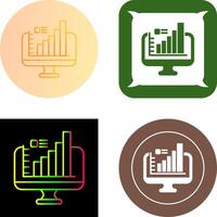 Monitor Icon Design vector