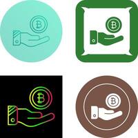 Bitcoin Icon Design vector