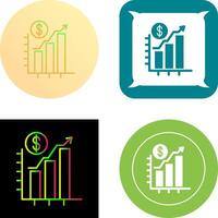 Chart Up Icon Design vector