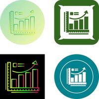 Growth Chart Icon Design vector