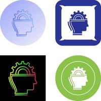 Machine Learning Icon Design vector