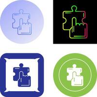 Quick Selection Icon Design vector