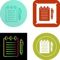 Notepad Icon Design vector