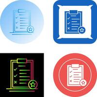 Task List Icon Design vector