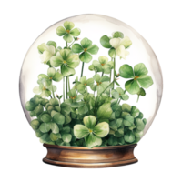 Glass Globe Featuring Clover Inside png