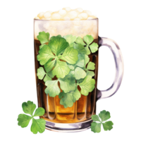 Festive Clover Beer Mugs for Celebratory Toasts png