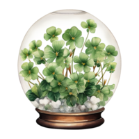 Glass Globe Featuring Clover Inside png