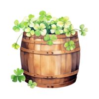 Wooden Clover Barrels png