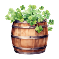 Wooden Clover Barrels png