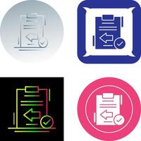 Return Icon Design vector