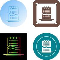 Corrupted List Icon Design vector