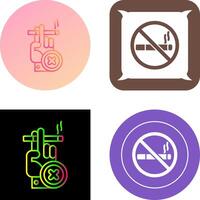 dejar de fumar icono diseño vector