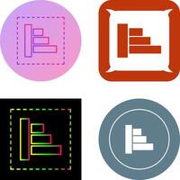 Object Alignment Icon Design vector