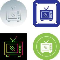 antiguo televisión icono diseño vector