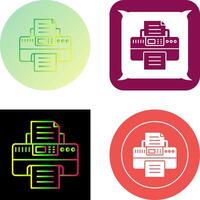 Printer Icon Design vector