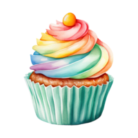 kleurrijk berijpt cupcakes png