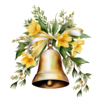 floreciente amarillo campana flores png