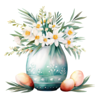 coloré tulipes dans une classique vase png