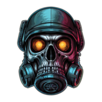 Skull head illustration png