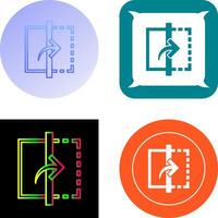 Reflect Icon Design vector