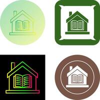 Homeschooling Icon Design vector