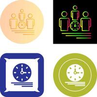 Team Management Icon Design vector