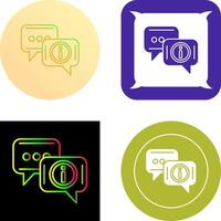 Chat Box Icon Design vector